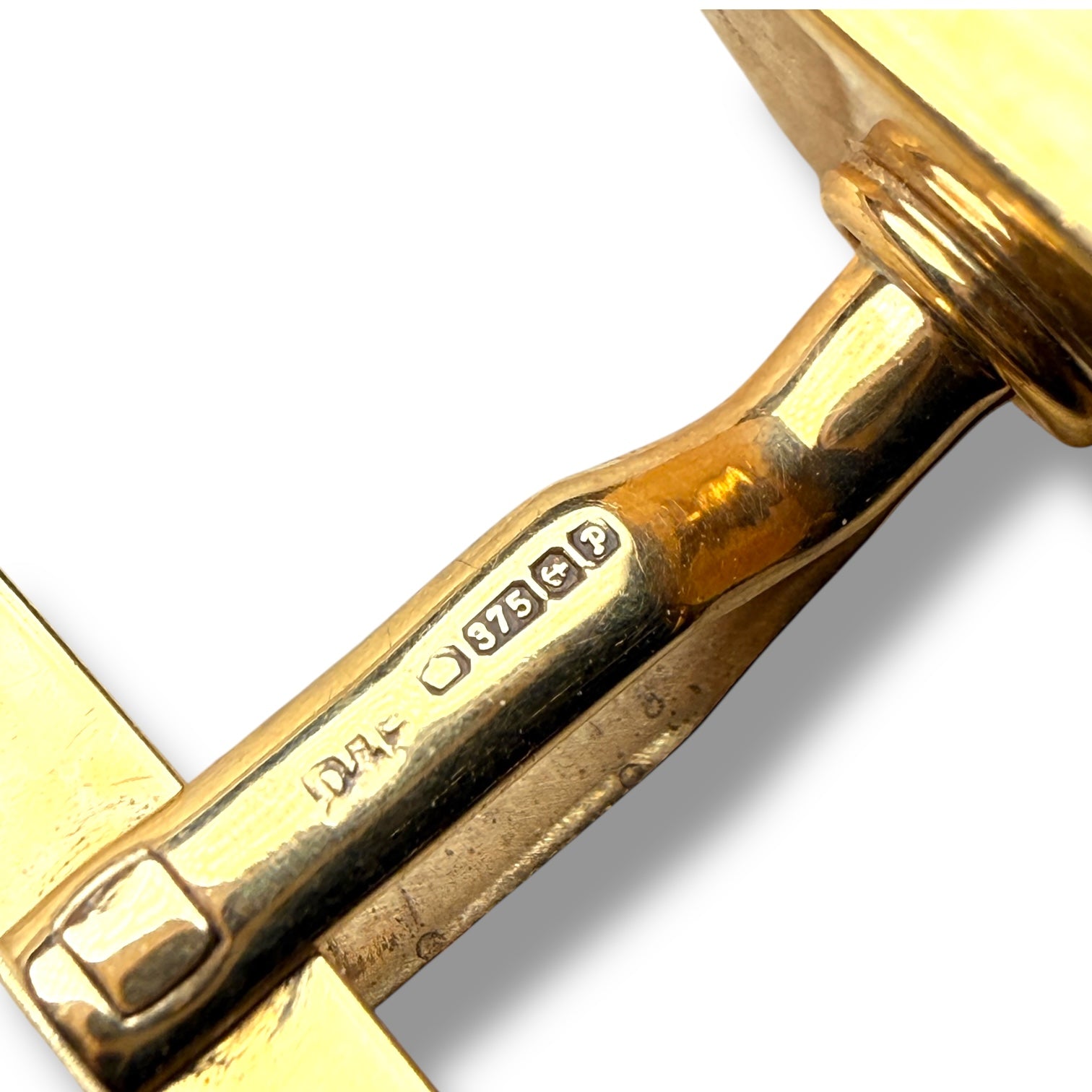 Vintage 9ct Gold, Diamond and Mother-of-Pearl Cufflinks