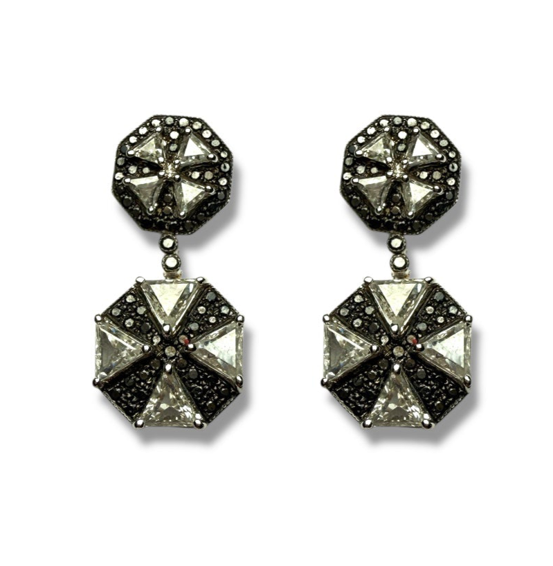 Diamonds drop earring