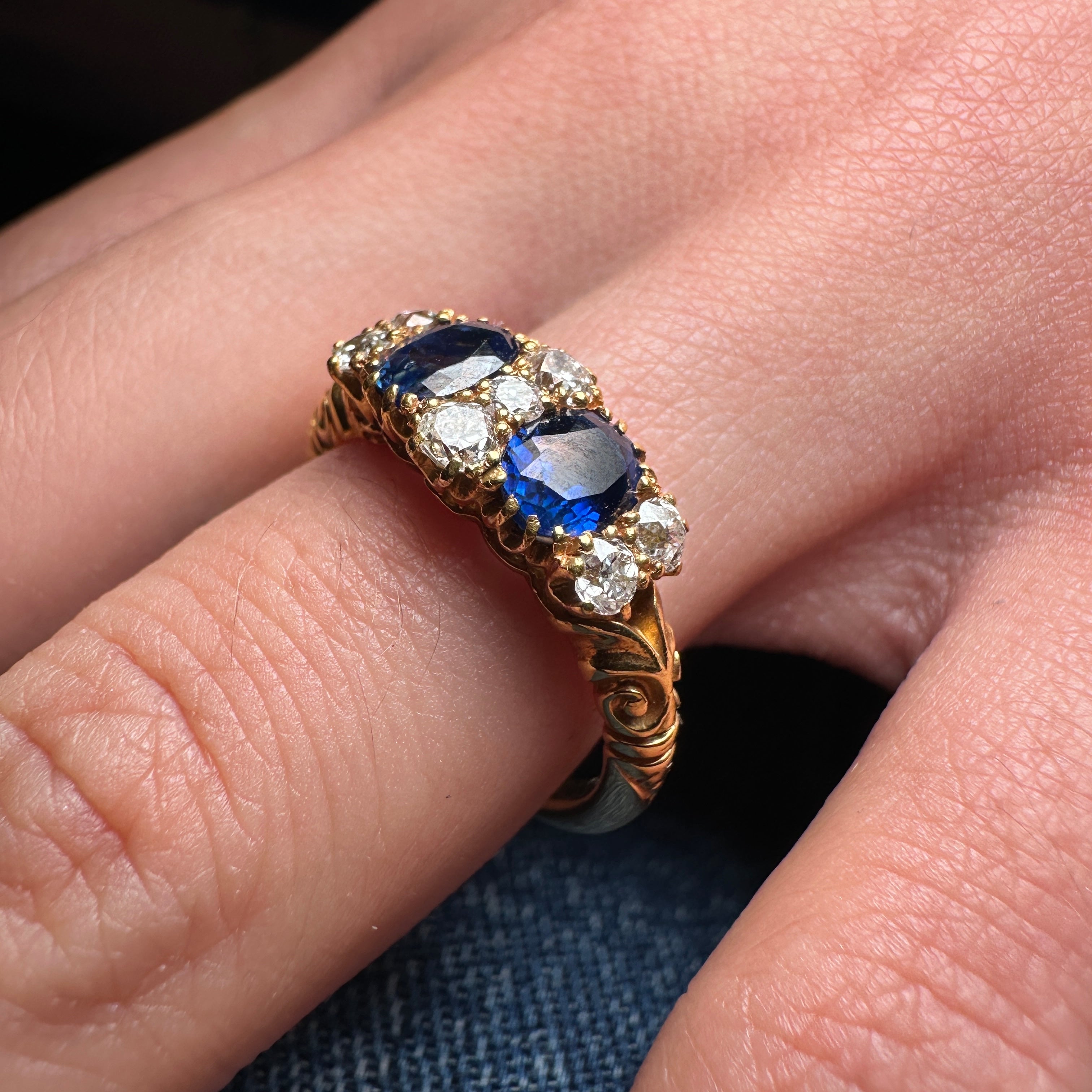 Sapphire and Diamond Ring