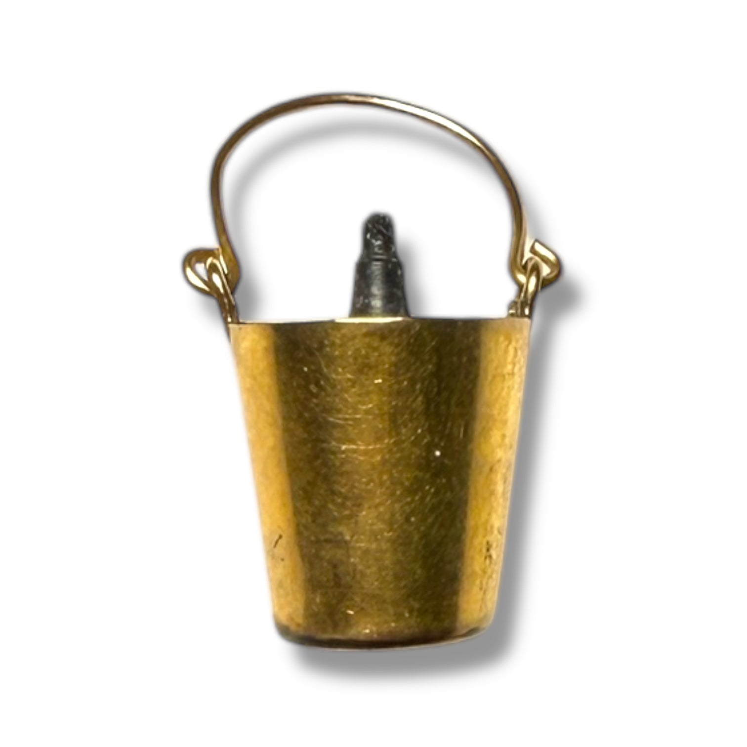 9k gold bucket pendant