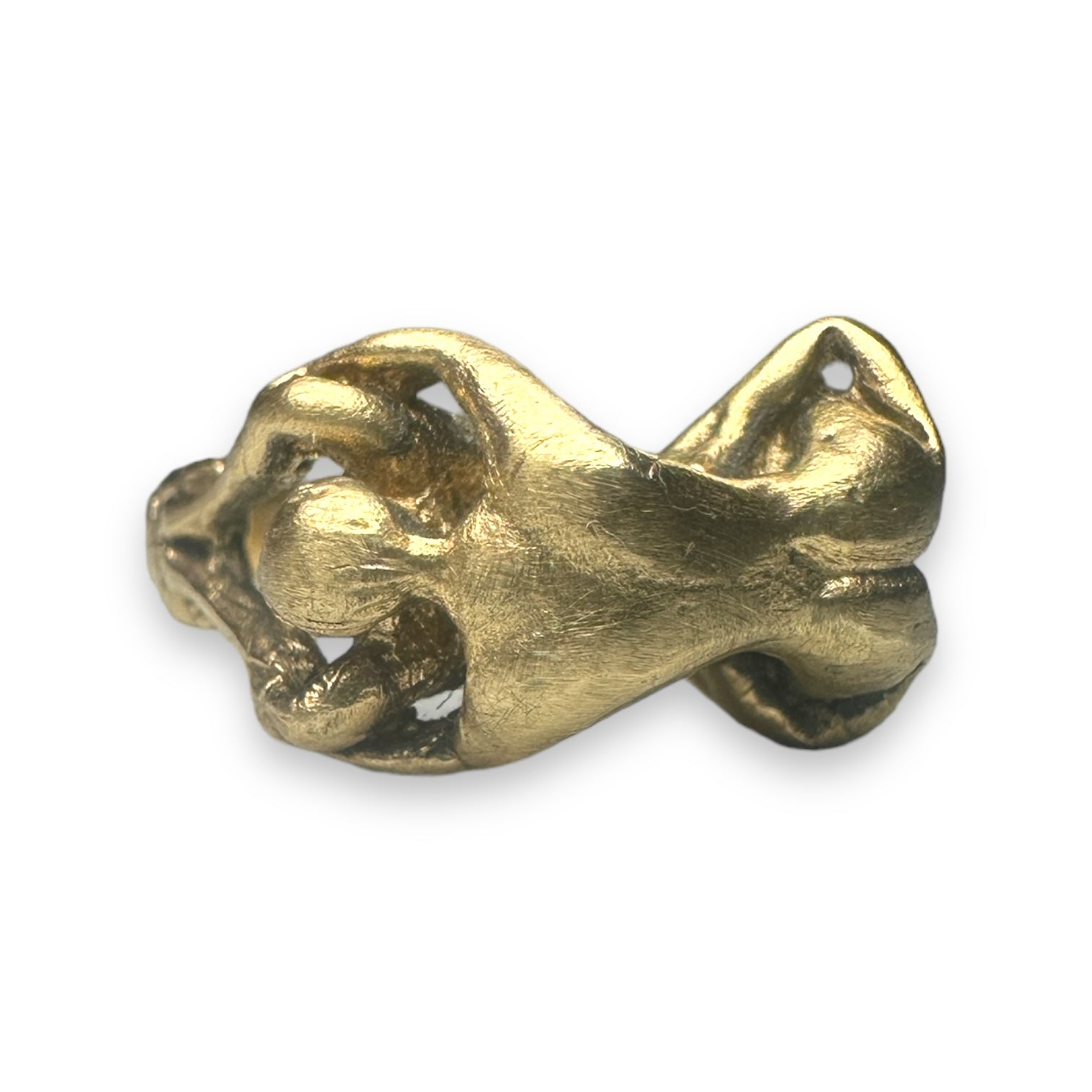 Erotic 18k gold ring