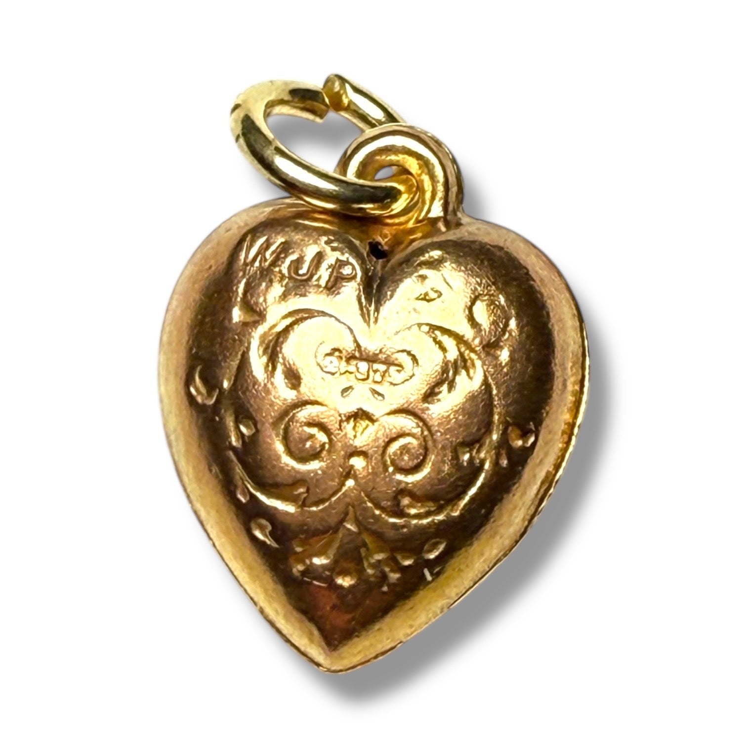 9k pendant heart