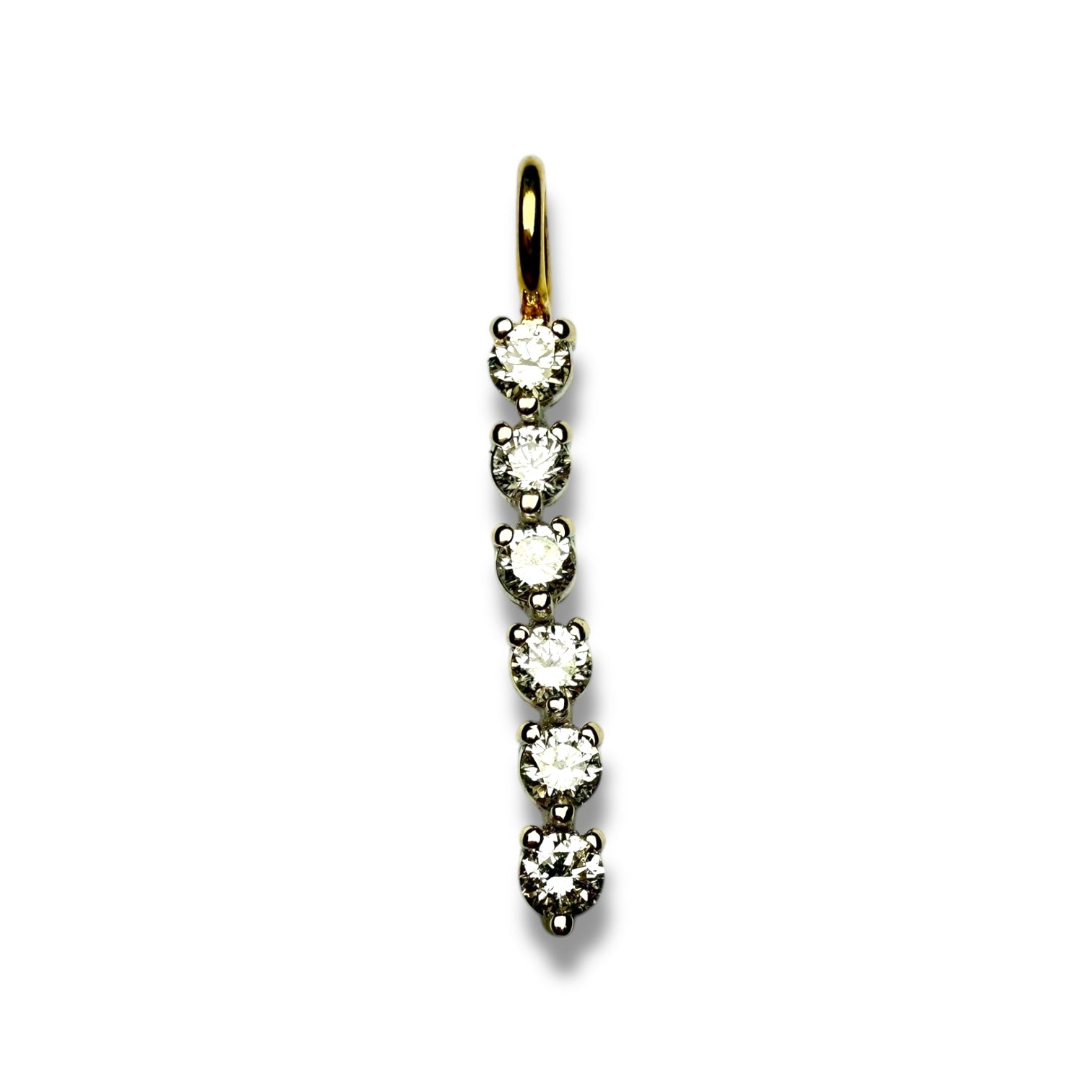 9k gold diamond pendant for women