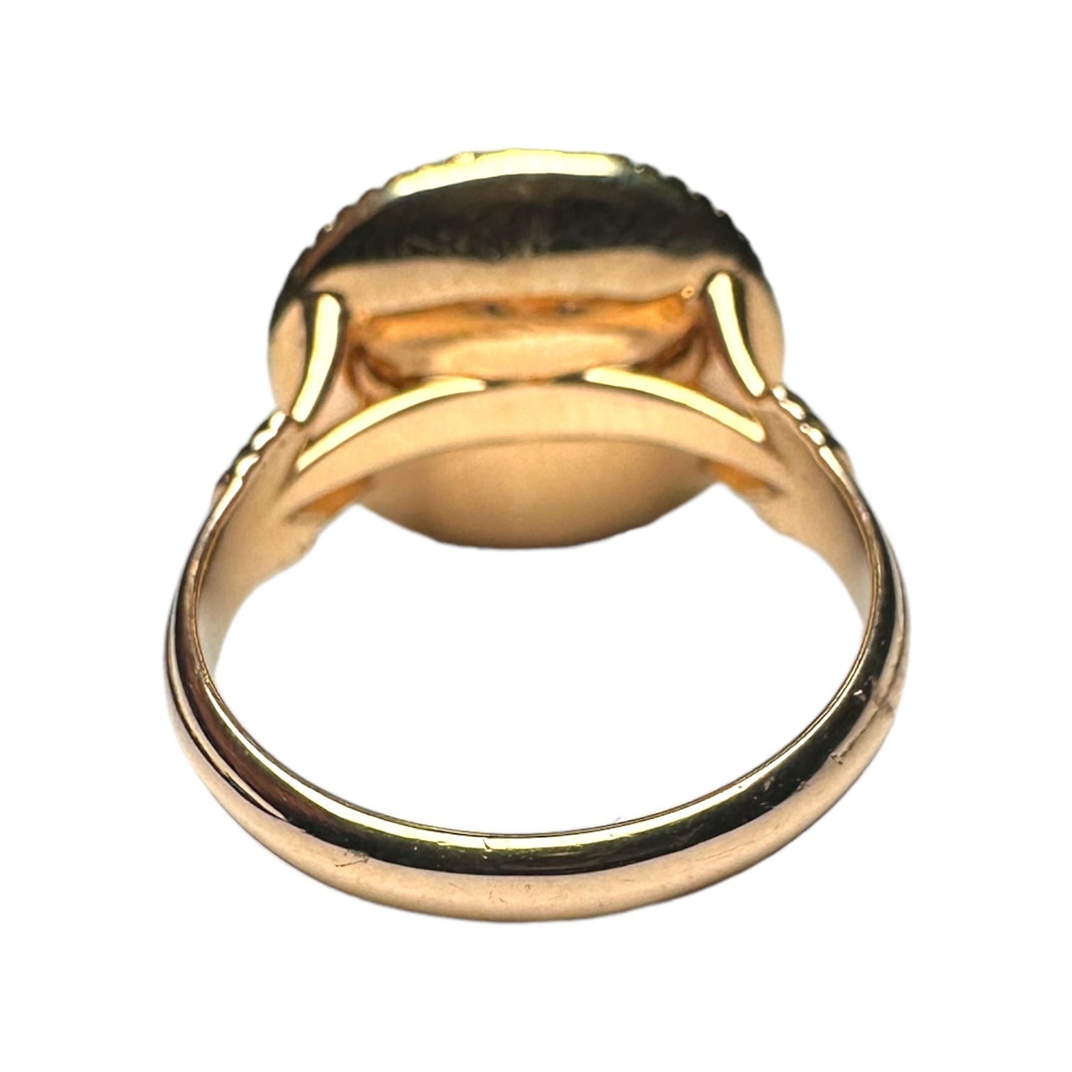 Roman intaglio ring 18k gold for women