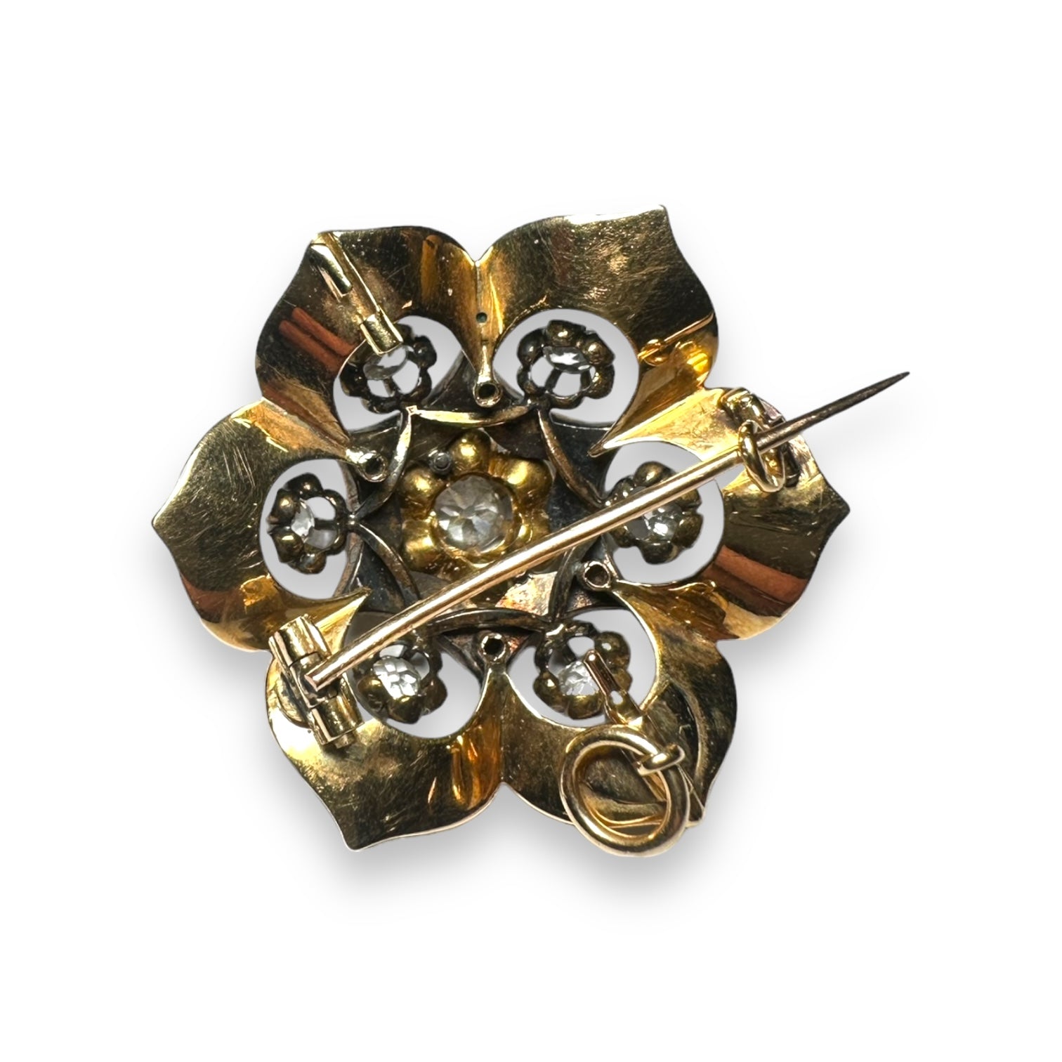 Diamond and Enamel Brooch