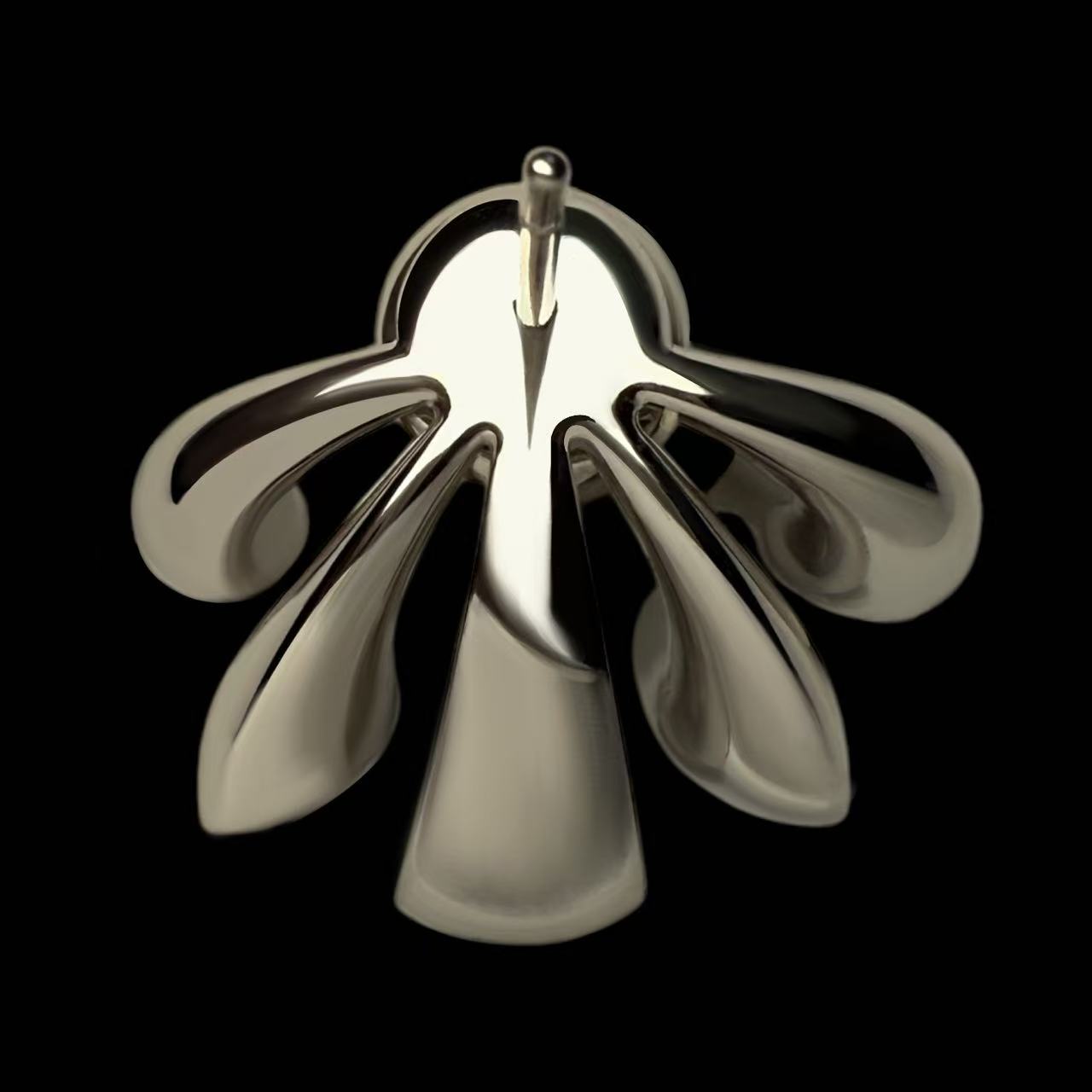 Blooming Flowers 18K GoldStud Earrings