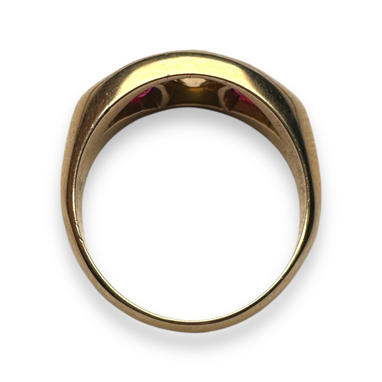 Yellow diamond gold engagement ring