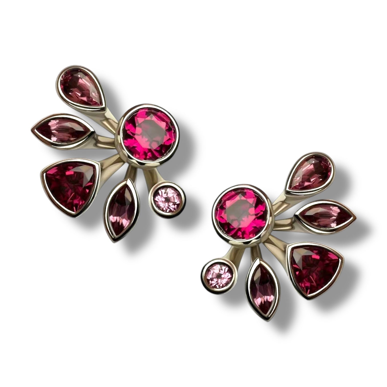 Blooming Flowers 18K GoldStud Earrings