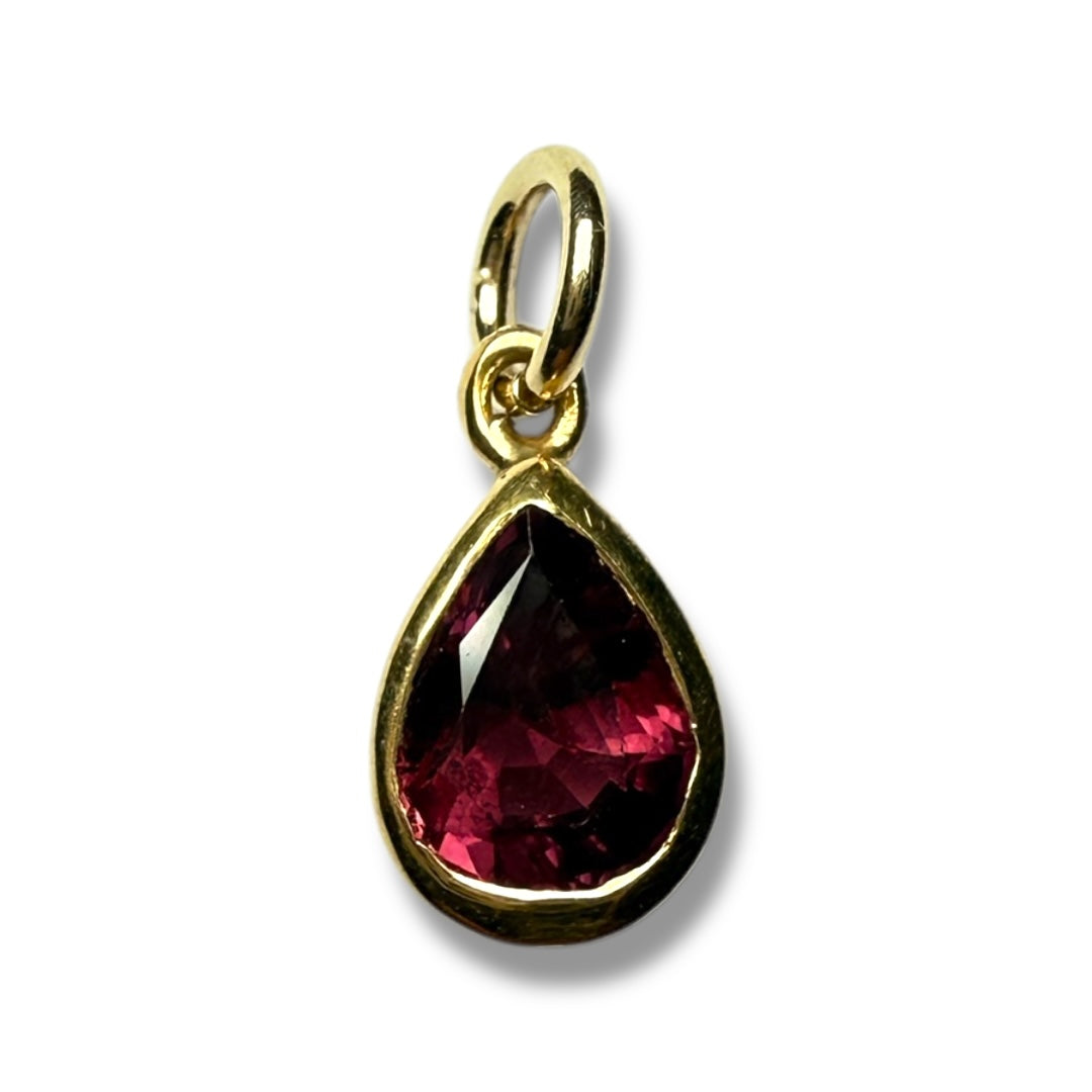 Ruby gold pendant