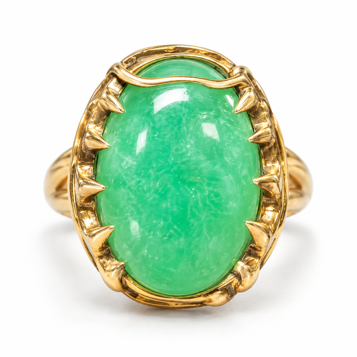 Jade snake ring