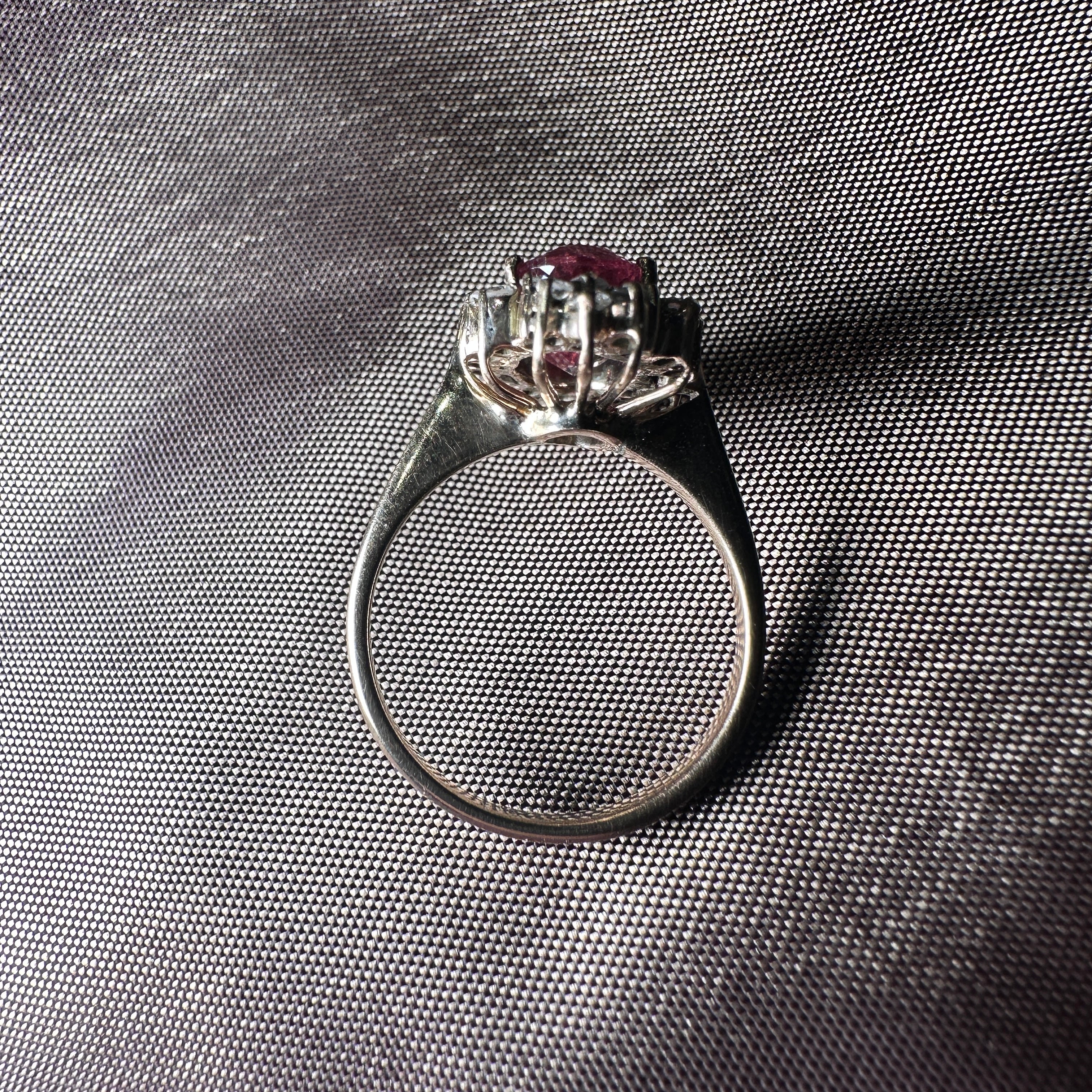 Tourmaline and Diamond Ring
