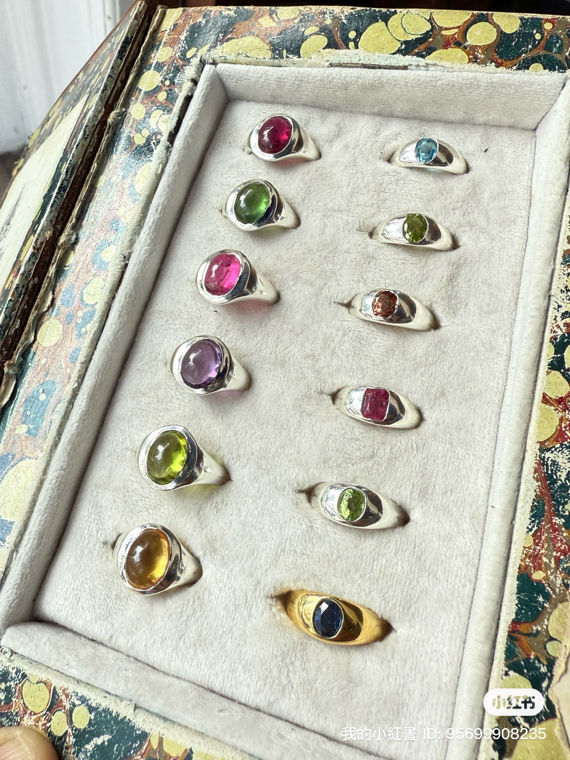 Bold Cabochon Gemstone Ring – Customisable in 18k Gold, 9k Gold, or Silver