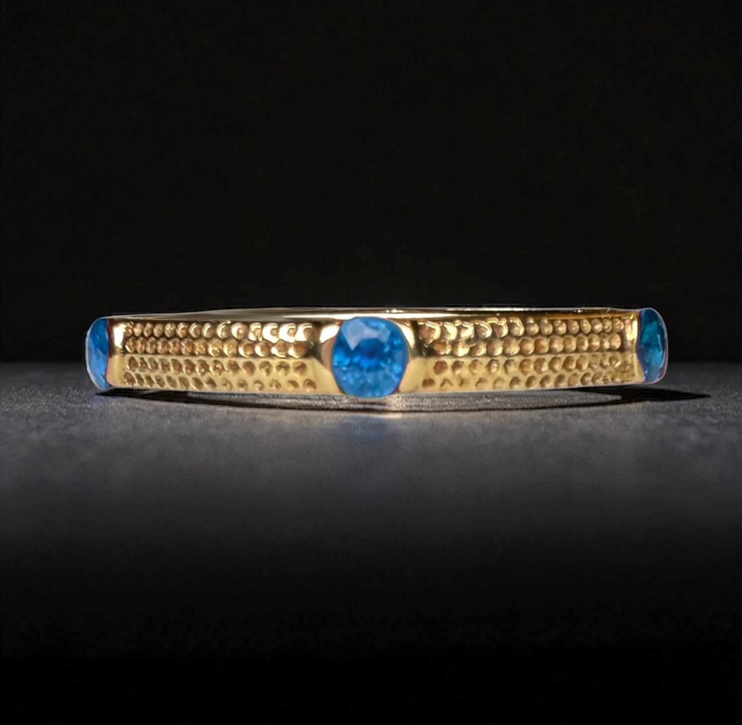 Elegant 9k Gold Ruby Ring – Timeless Design with Six Sparkling Rubies