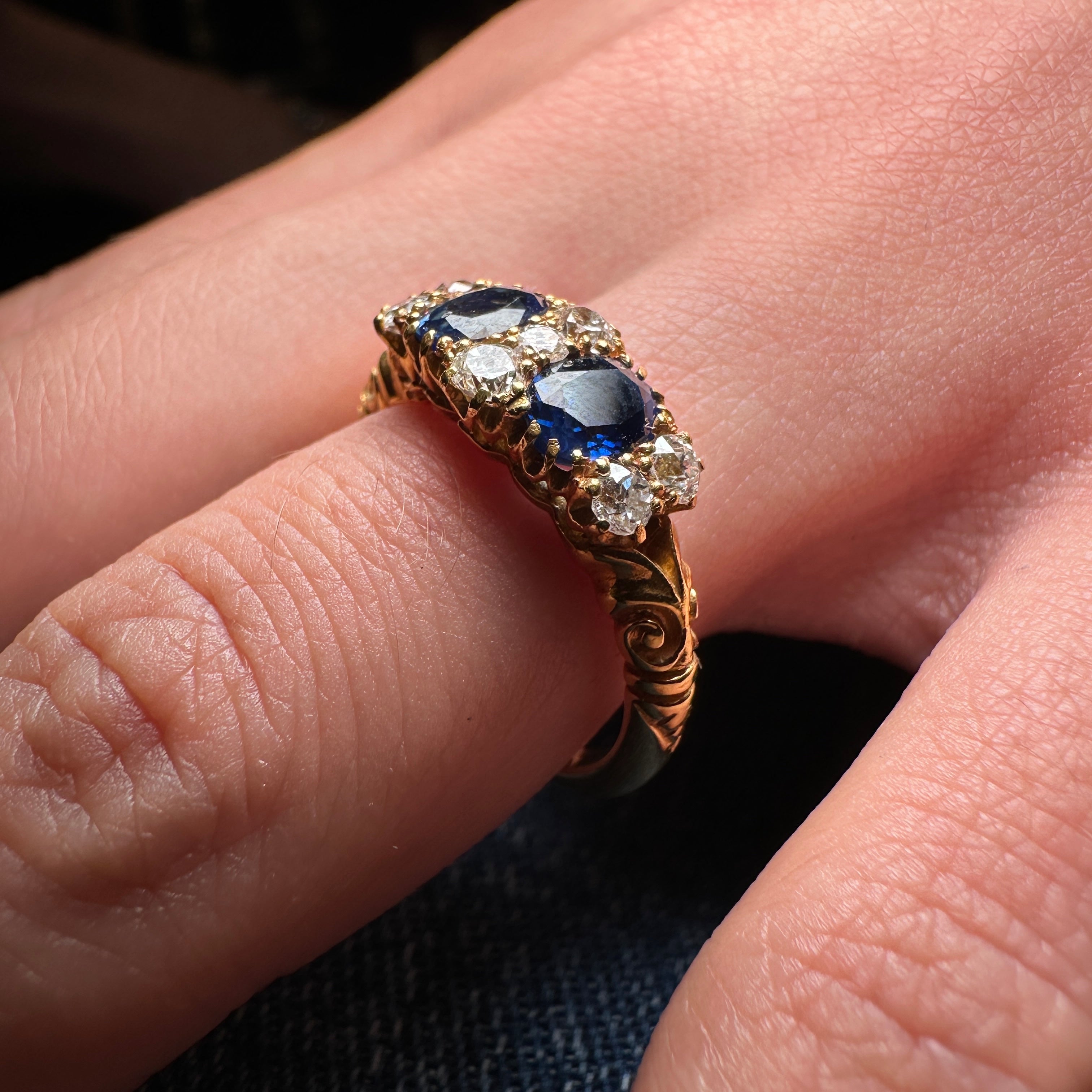 Sapphire and Diamond Ring