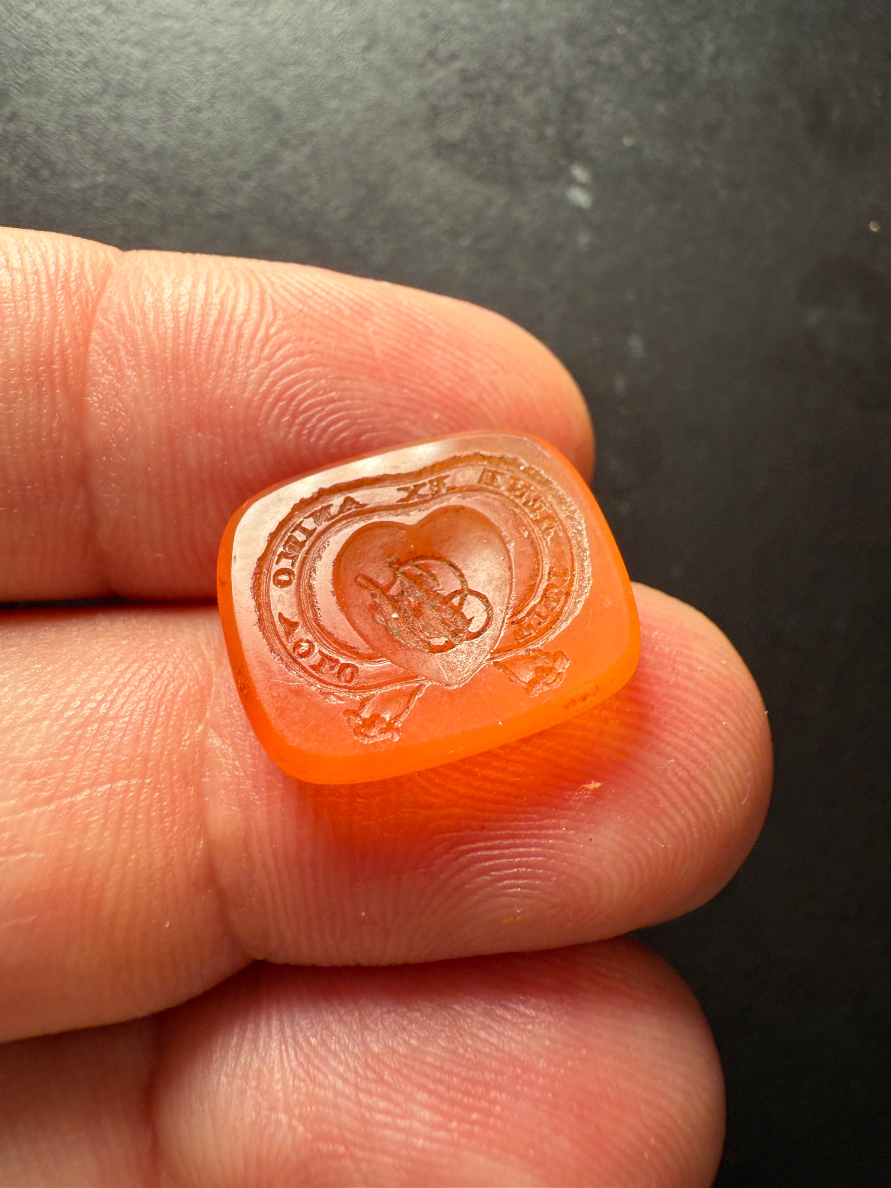 Antique Carnelian Intaglio Stone