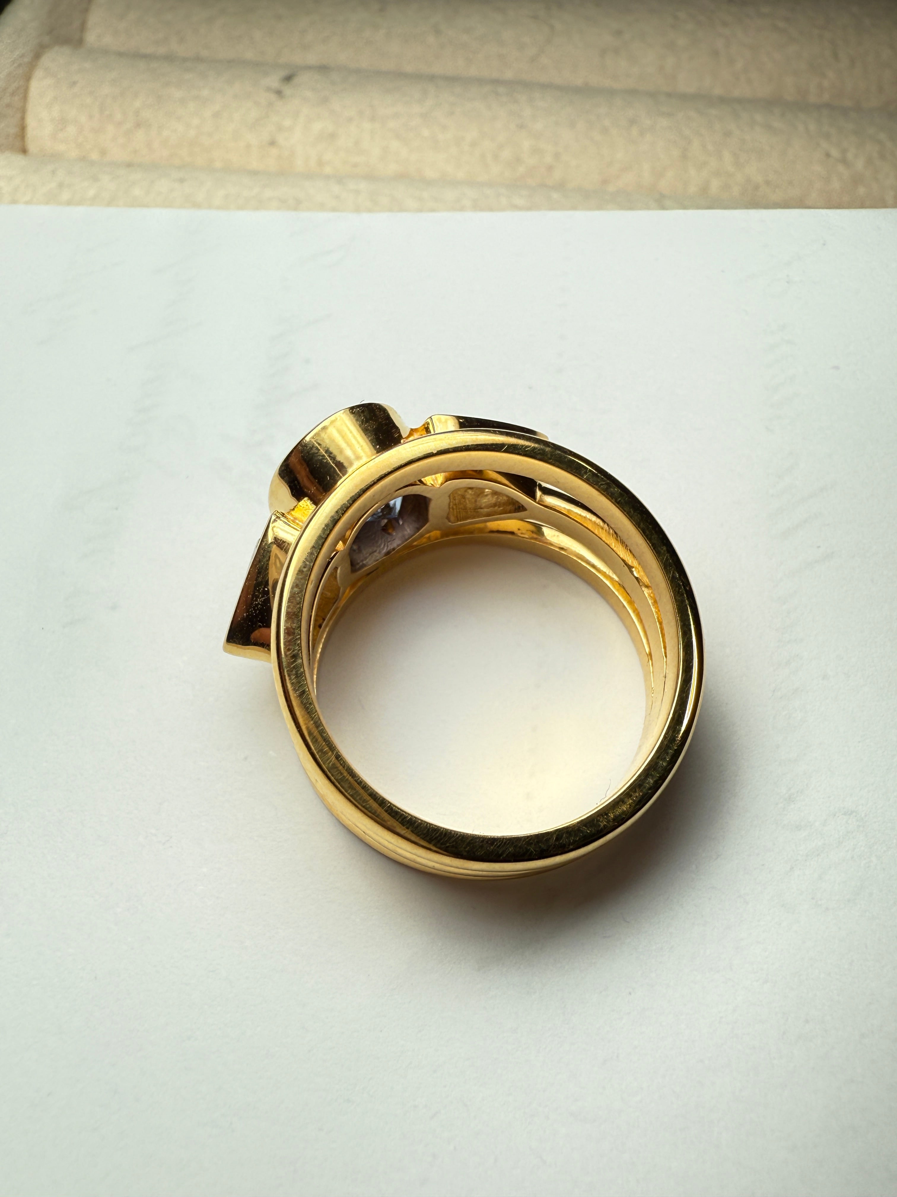 Sapphire diamond ring for wmen