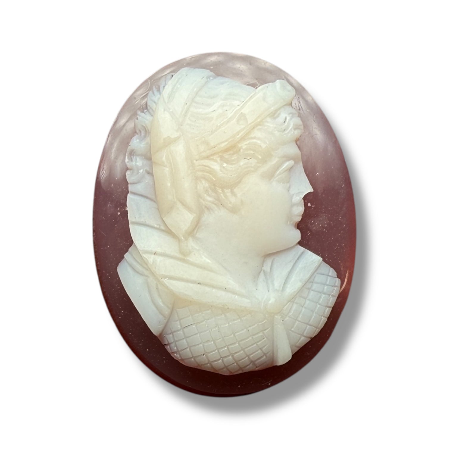 Antique Banded Stone Cameo 