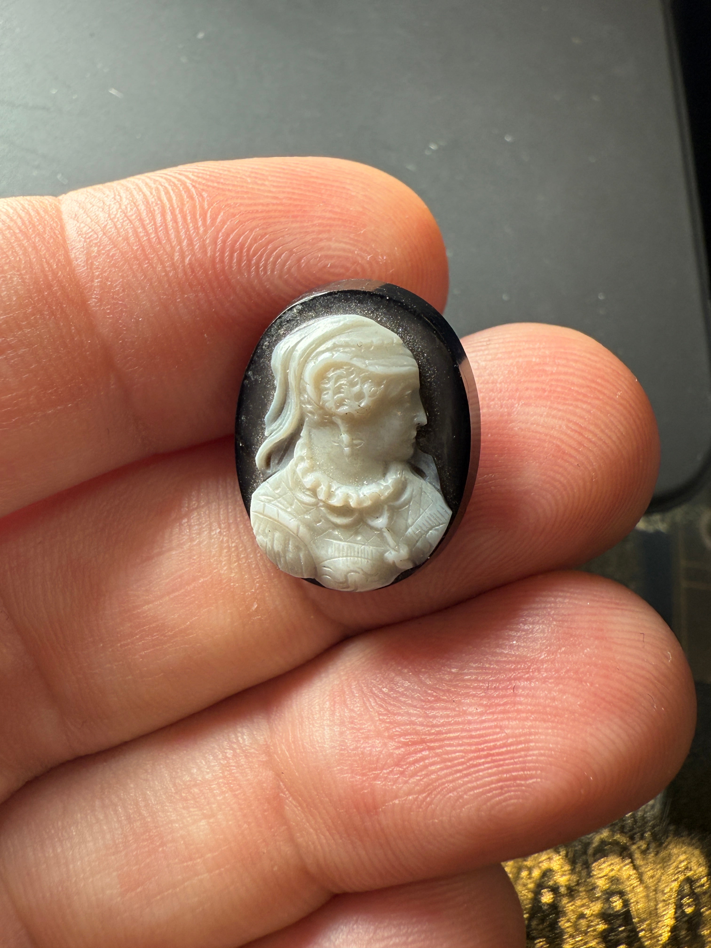 Antique Onyx Cameo
