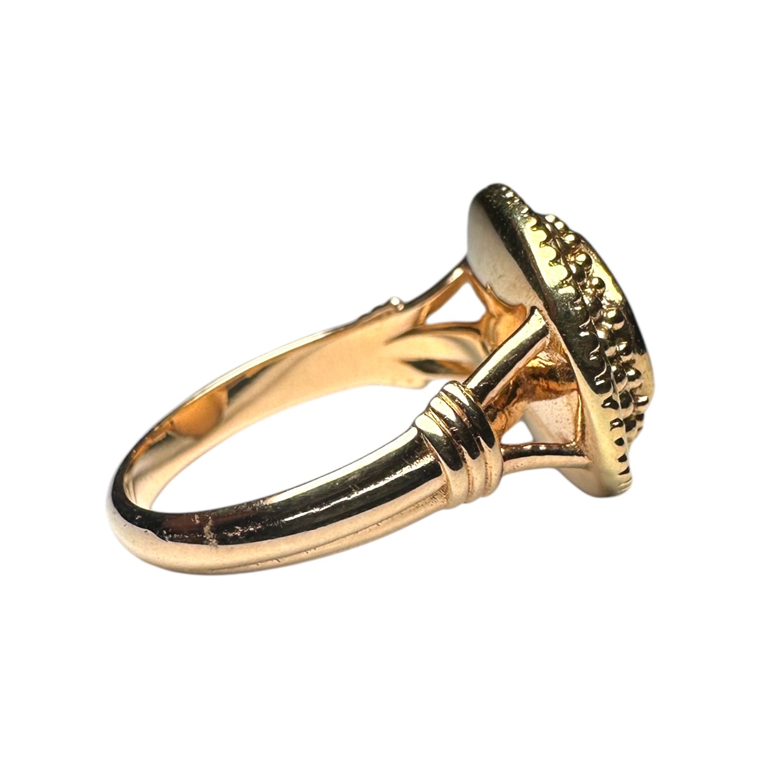 Roman intaglio ring 18k gold for women