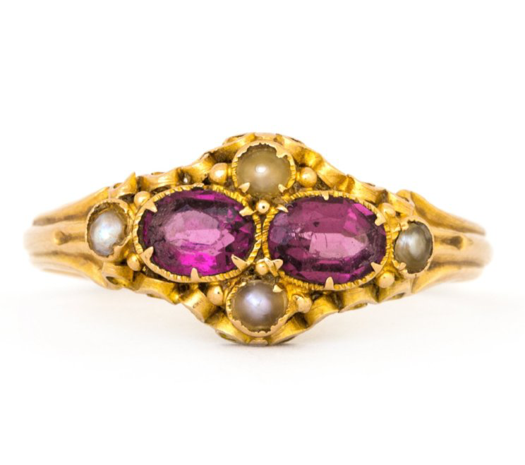 Tourmaline & Pearl Ring
