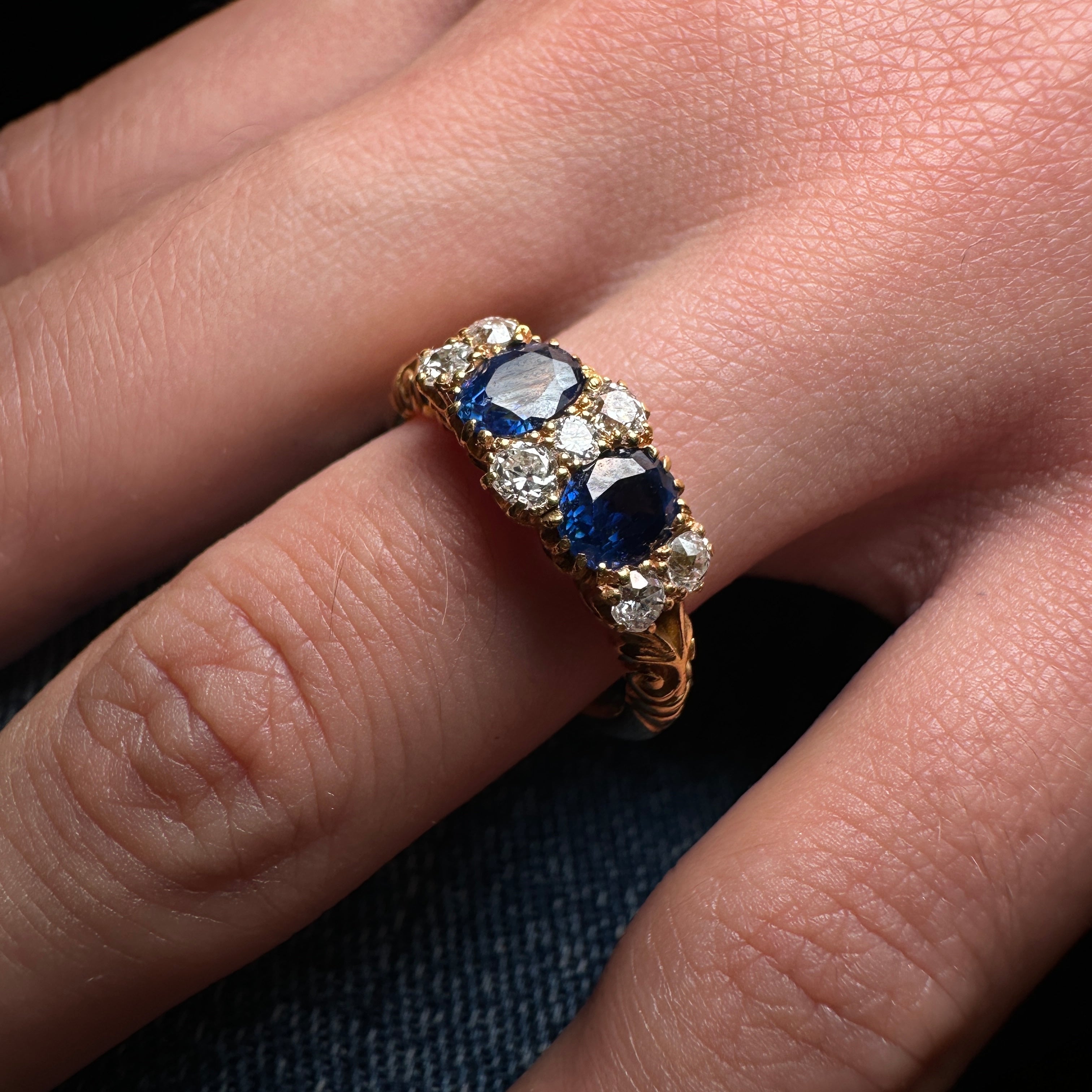 Sapphire and Diamond Ring