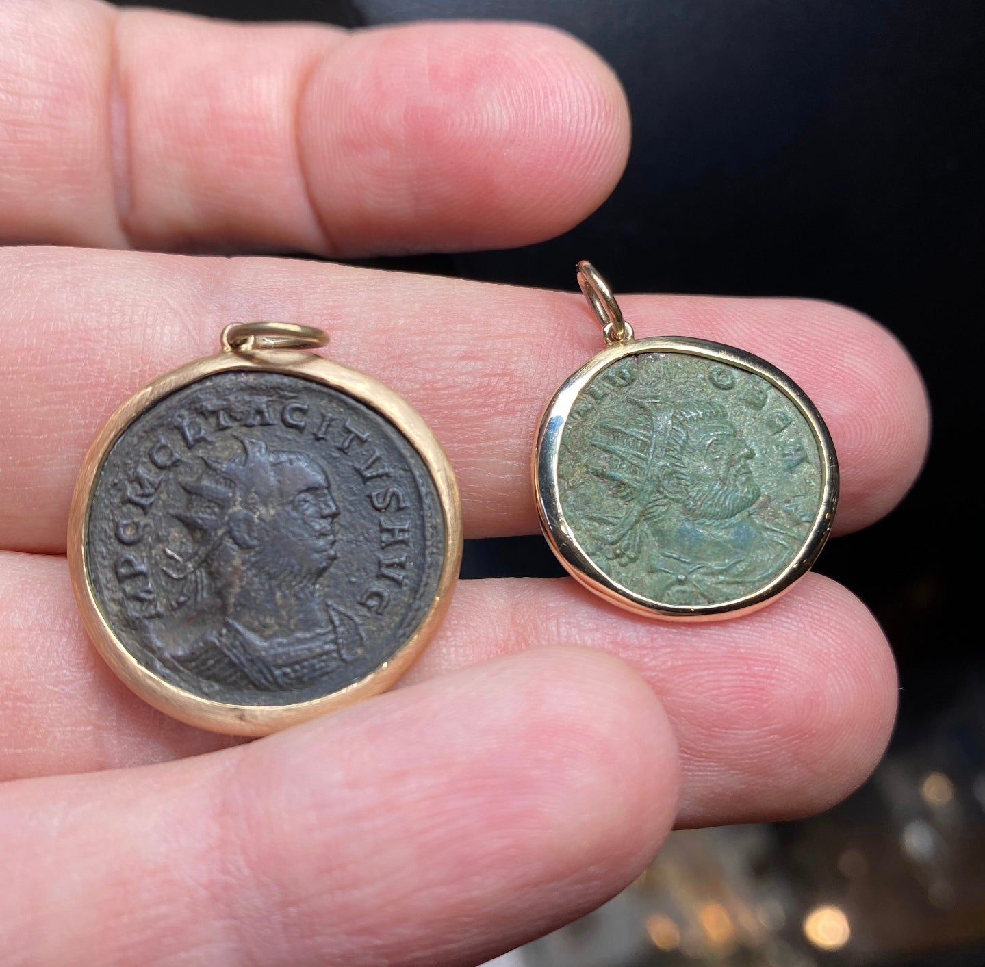 Roman coin antique (275-276 Rome   imperatore Tacitus)