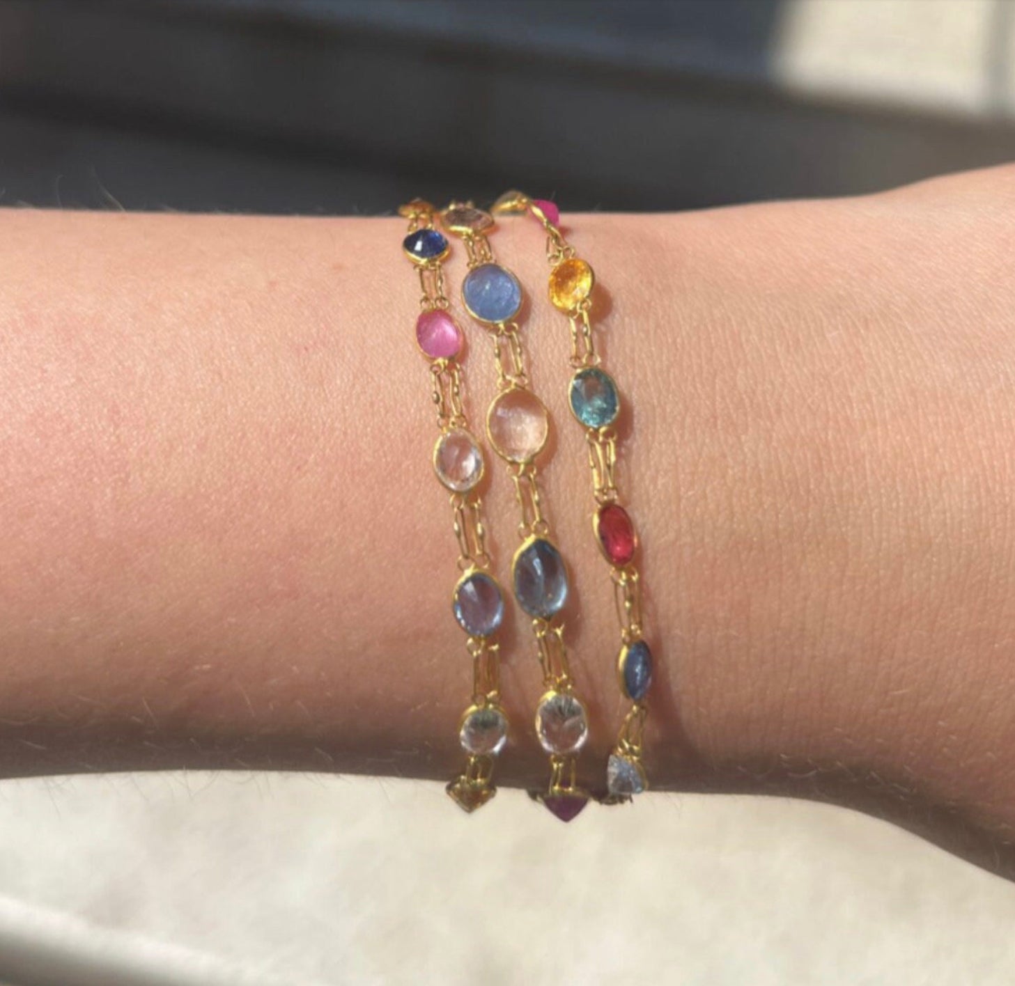 Multicolour Sapphires Necklace