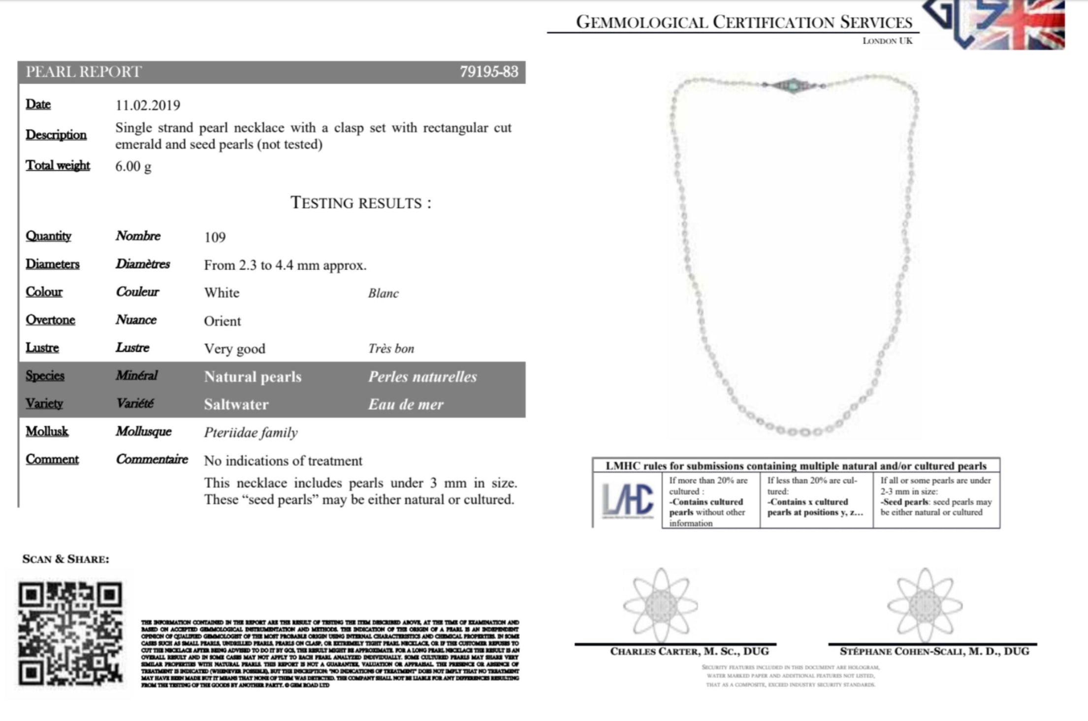 Natural Pearls Necklace