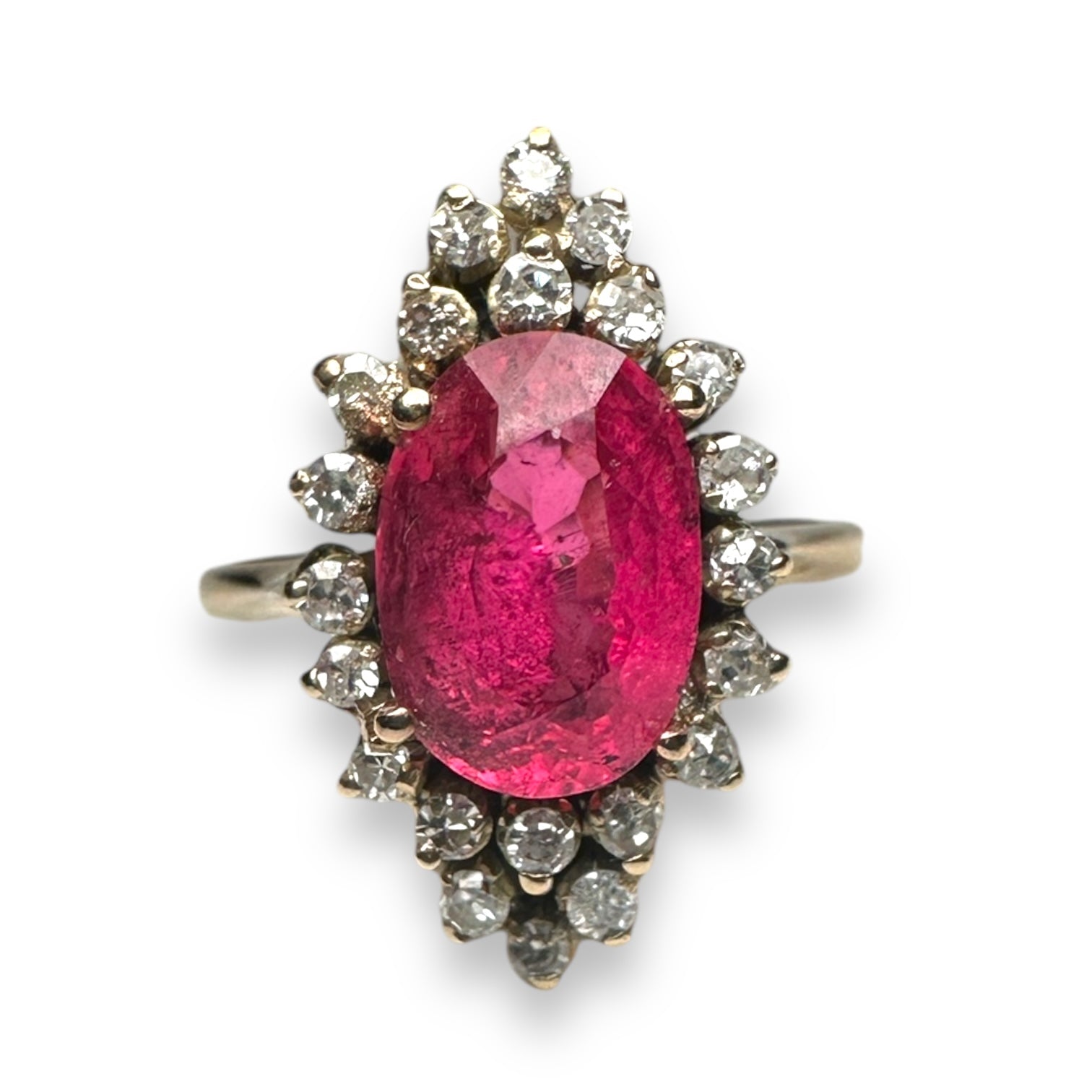 Tourmaline and Diamond Ring