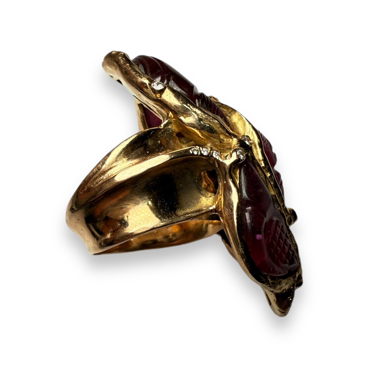 Tourmaline and diamonds ring by Maurizio Pintaldi