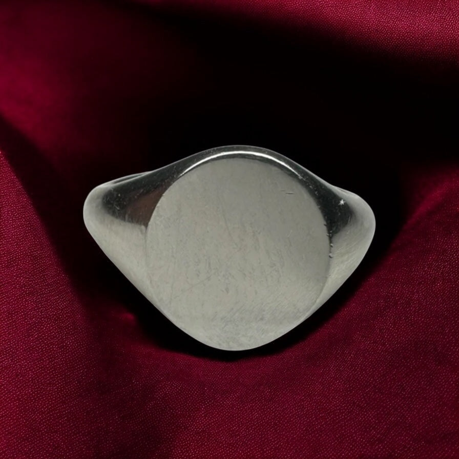 Platinum signet ring