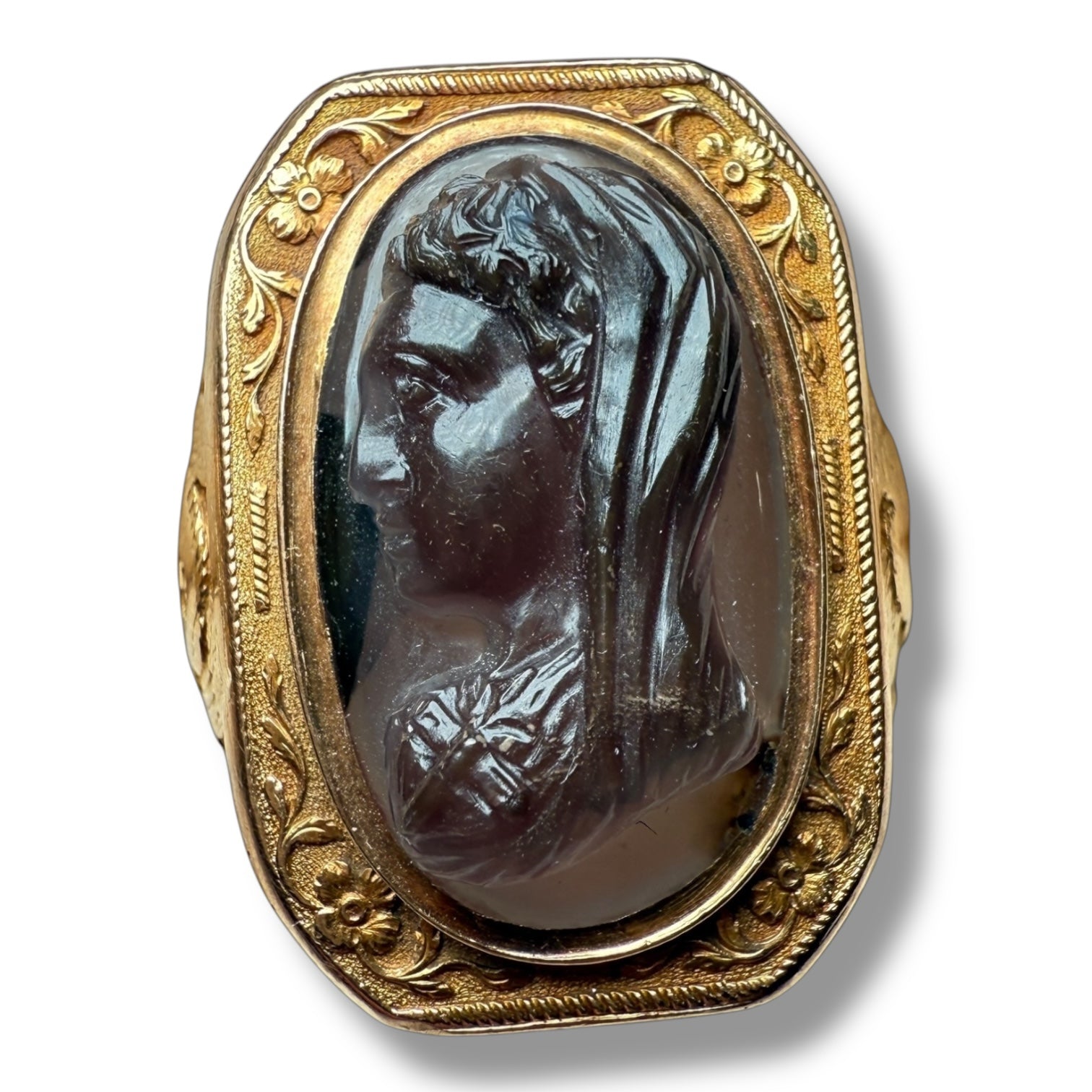 Gold Ring with Intaglio of Marcus Aurelius