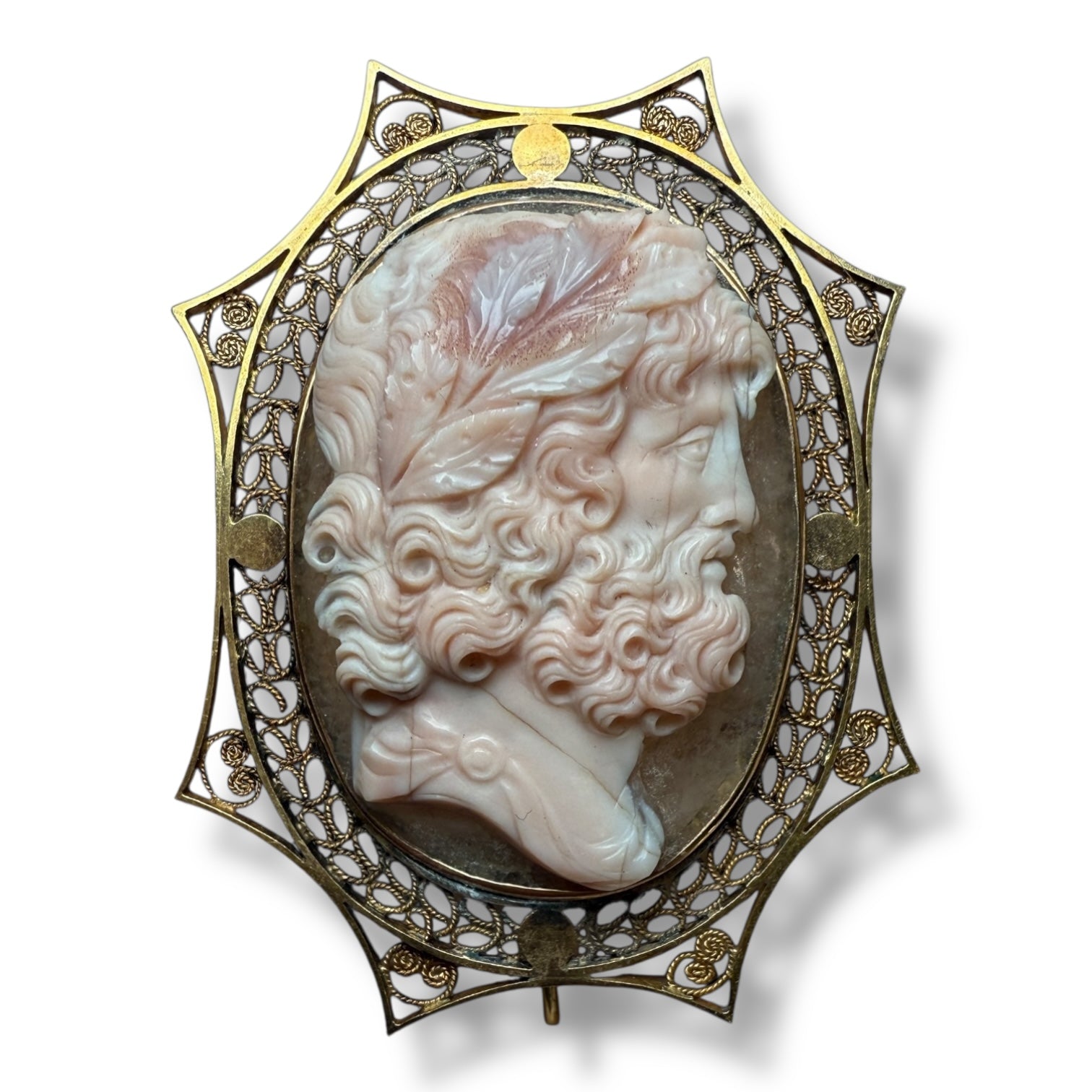 Masterpiece Cameo of Jupiter Attributed to Giuseppe Girometti