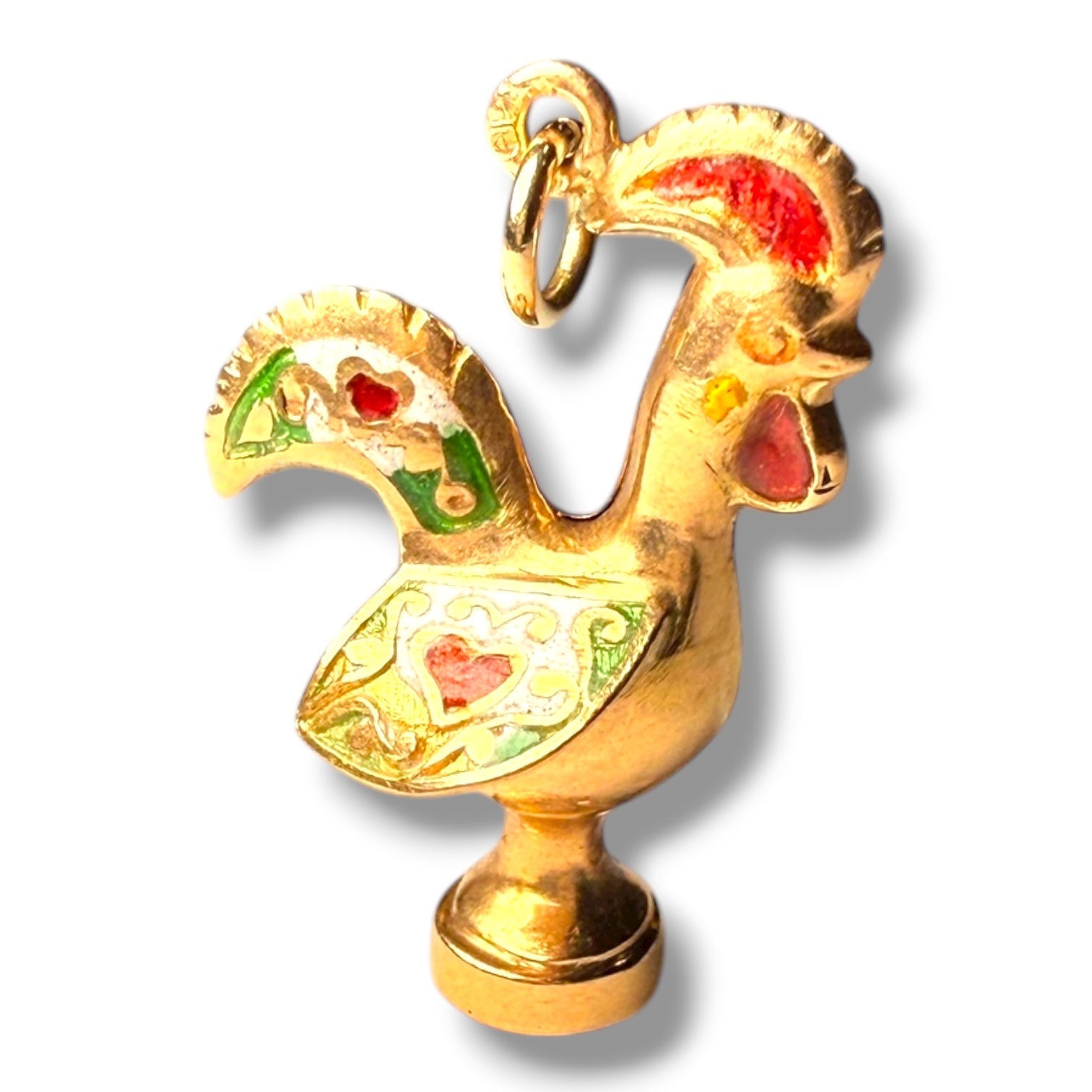 Vintage 9ct Gold Enamel Rooster Charm
Weight: 2.2g