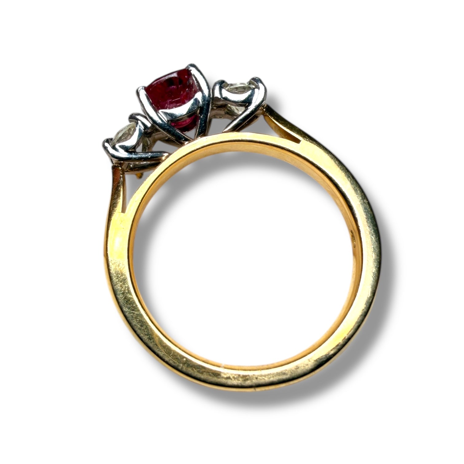 Ruby and diamonds ring