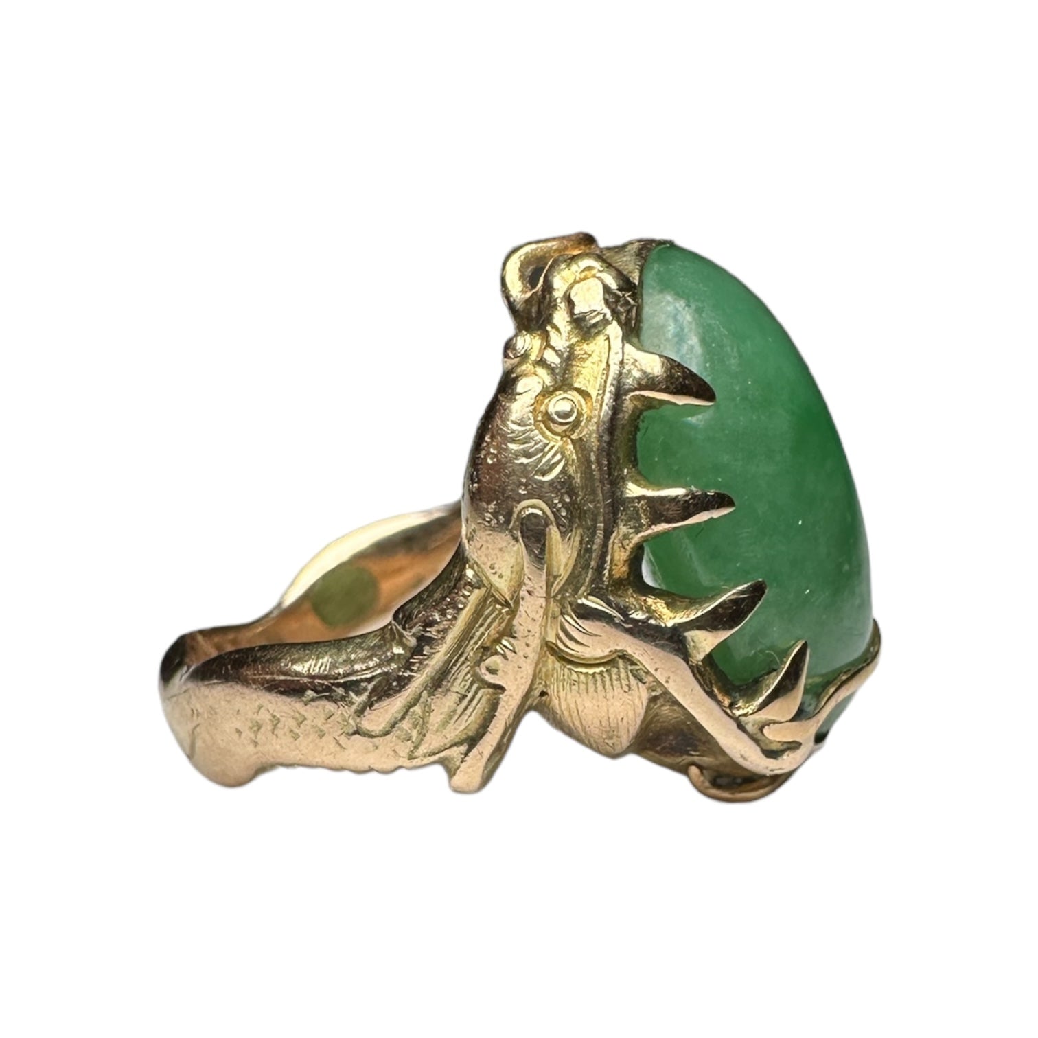 Jade snake ring