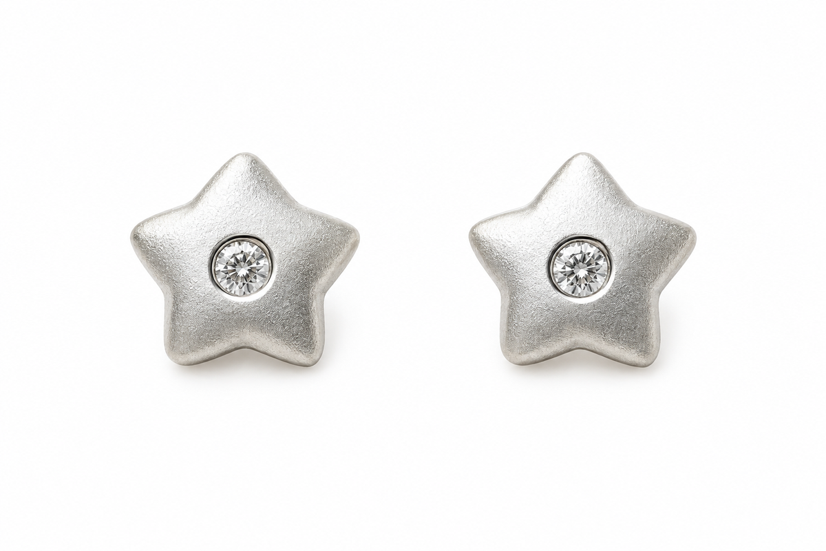 18k gold diamonds earring