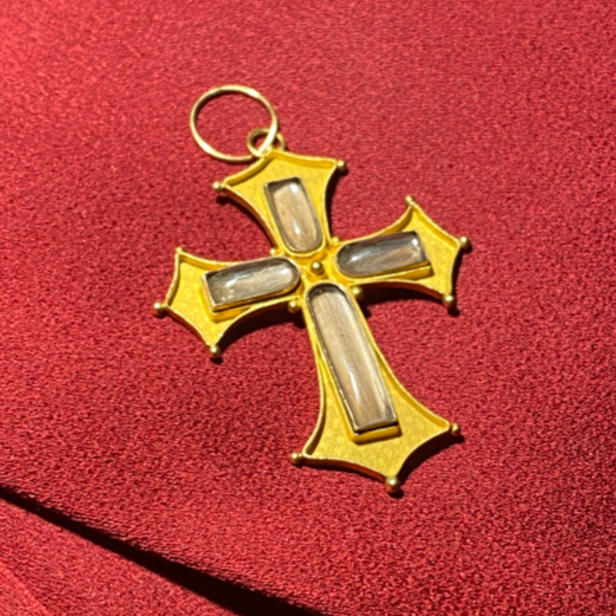 Antique Gold Cross Pendant