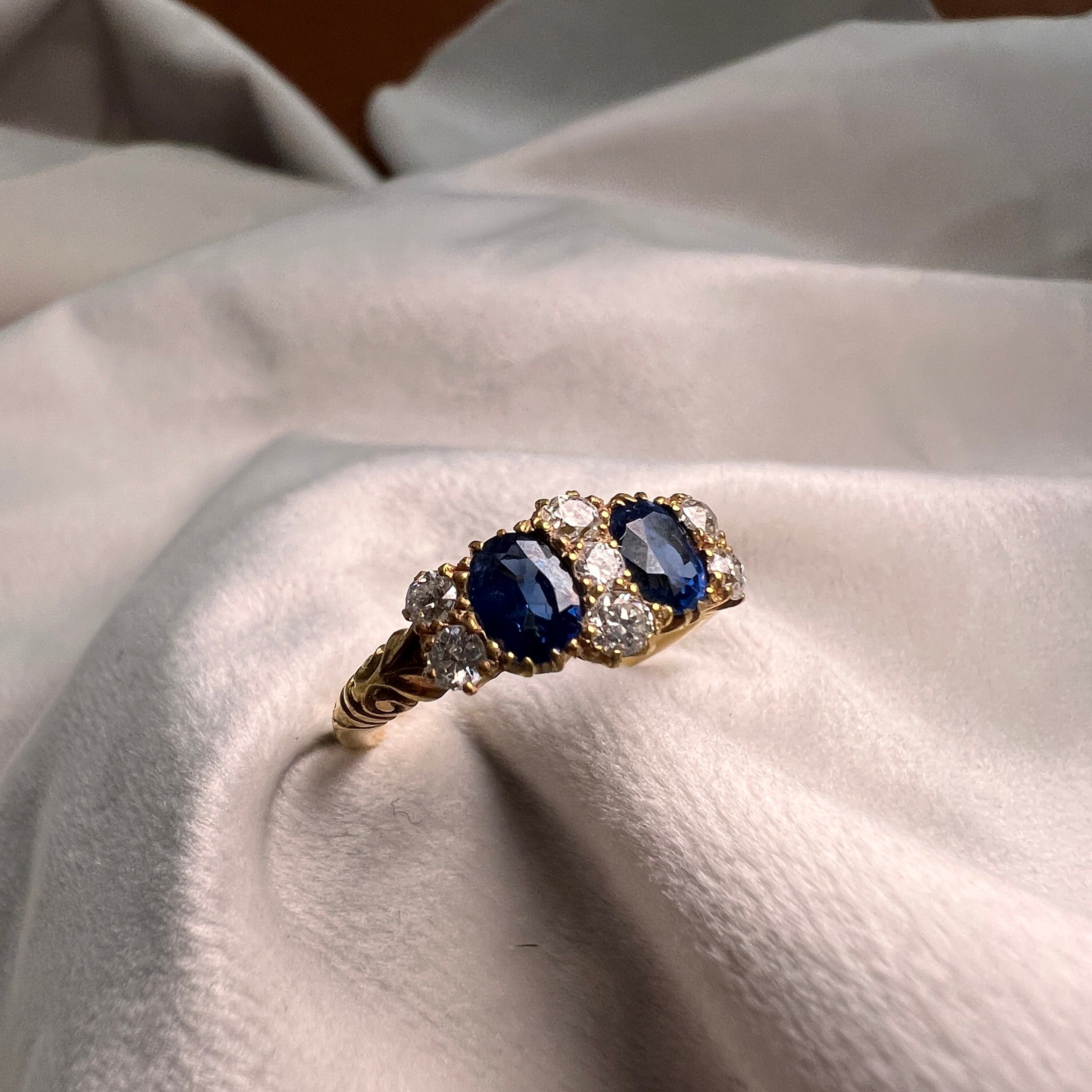Sapphire and diamond Ring
