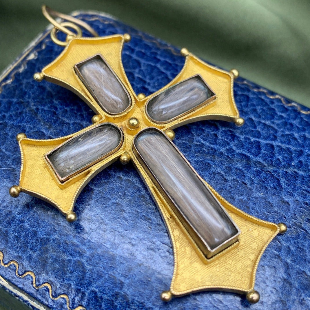 Antique Gold Cross Pendant